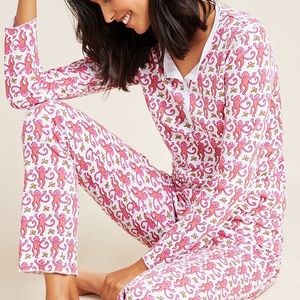 Roller Rabbit Monkey Sleep Set - RED